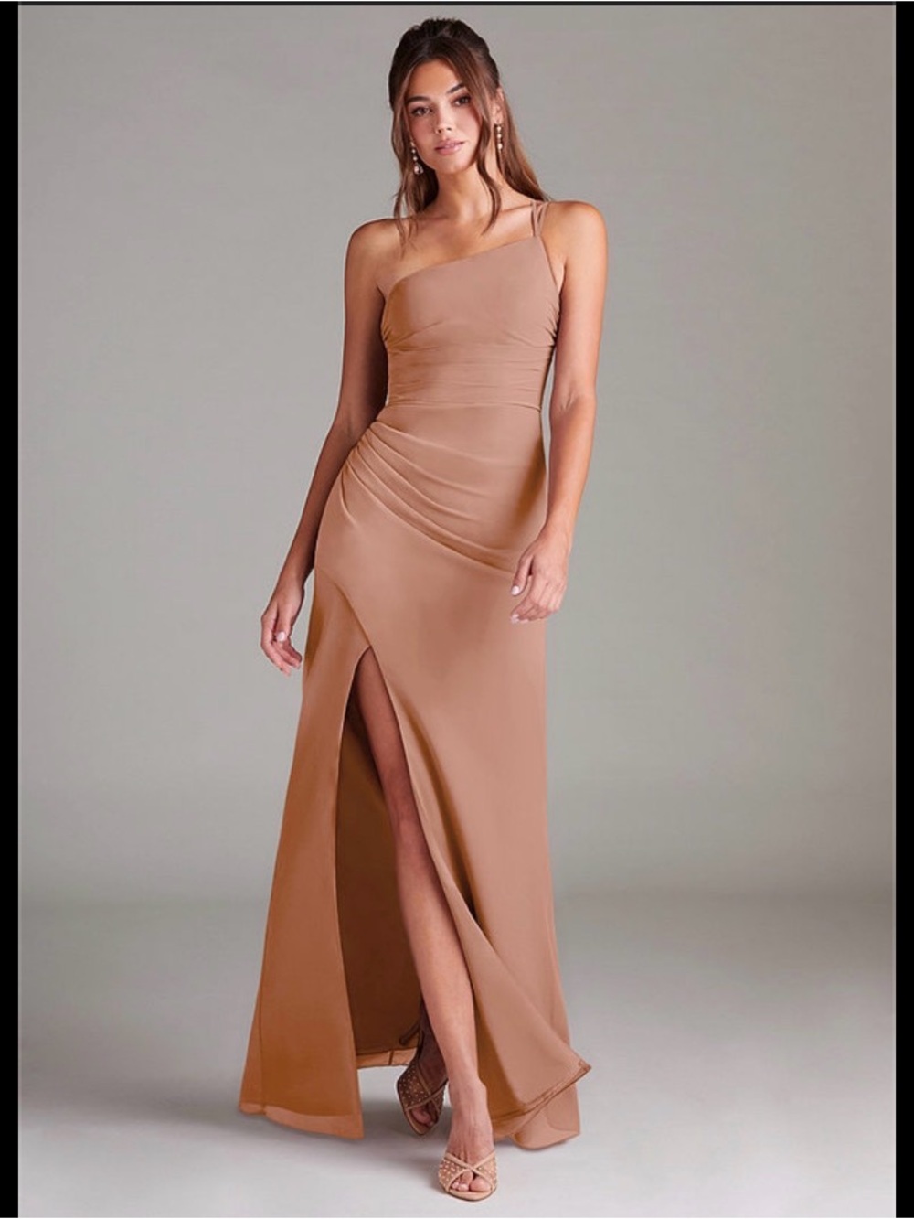 NWT Azazie Eren dress in Champagne Rose size 12